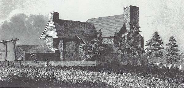 Henry Whitfield house, Ladies' Repository Magazine Source: A State Historical Museum, Guilford, CT, Copyright 1970, Trustees of Henry Whitfield Museum